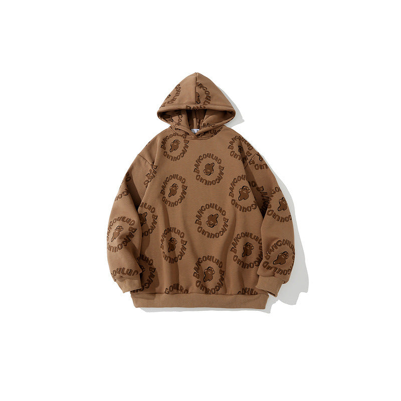 Man Fall Outfits Hoodie Loose Thick Casual Hoodie