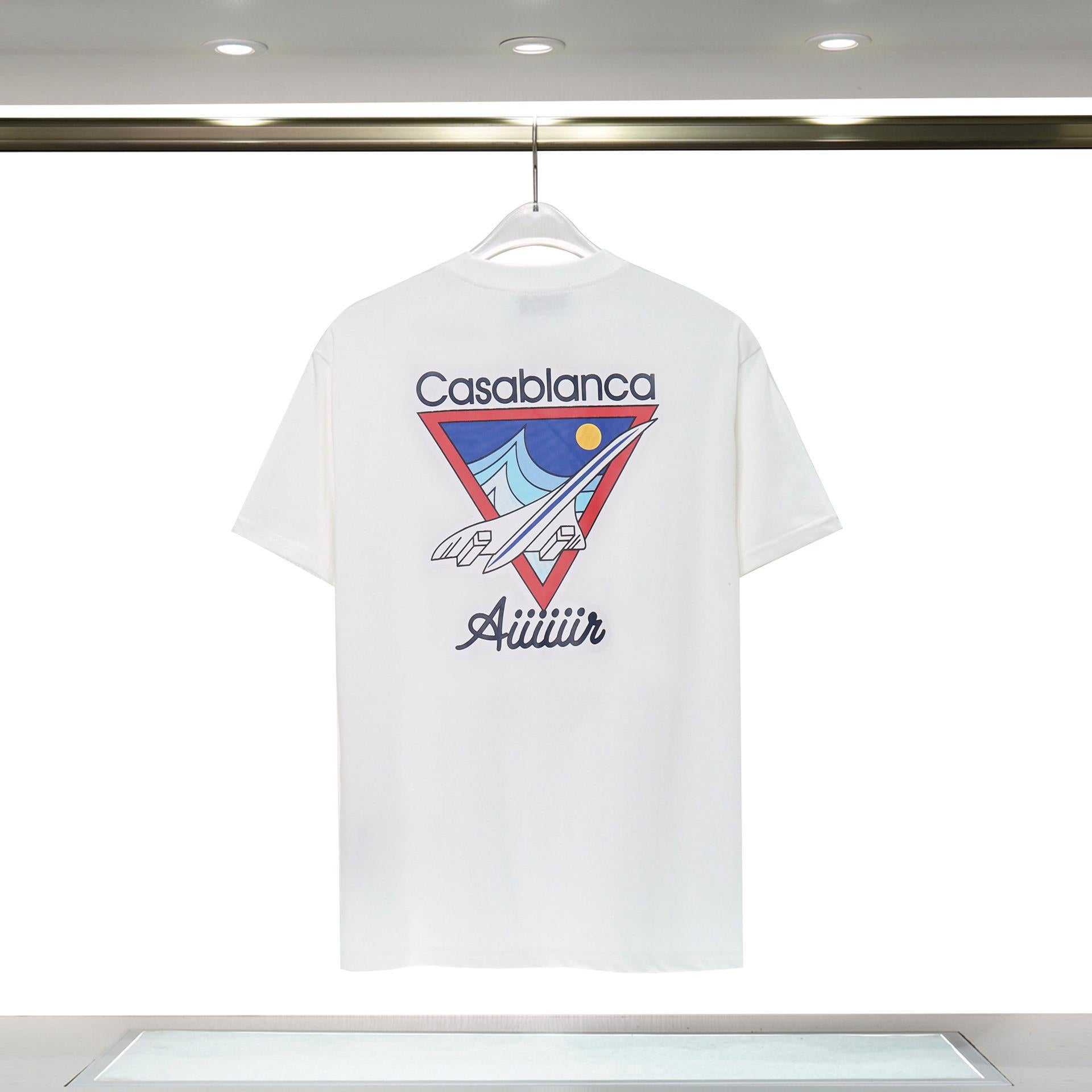 Casablanca T Shirts Fashion Casual Crew Neck Tee