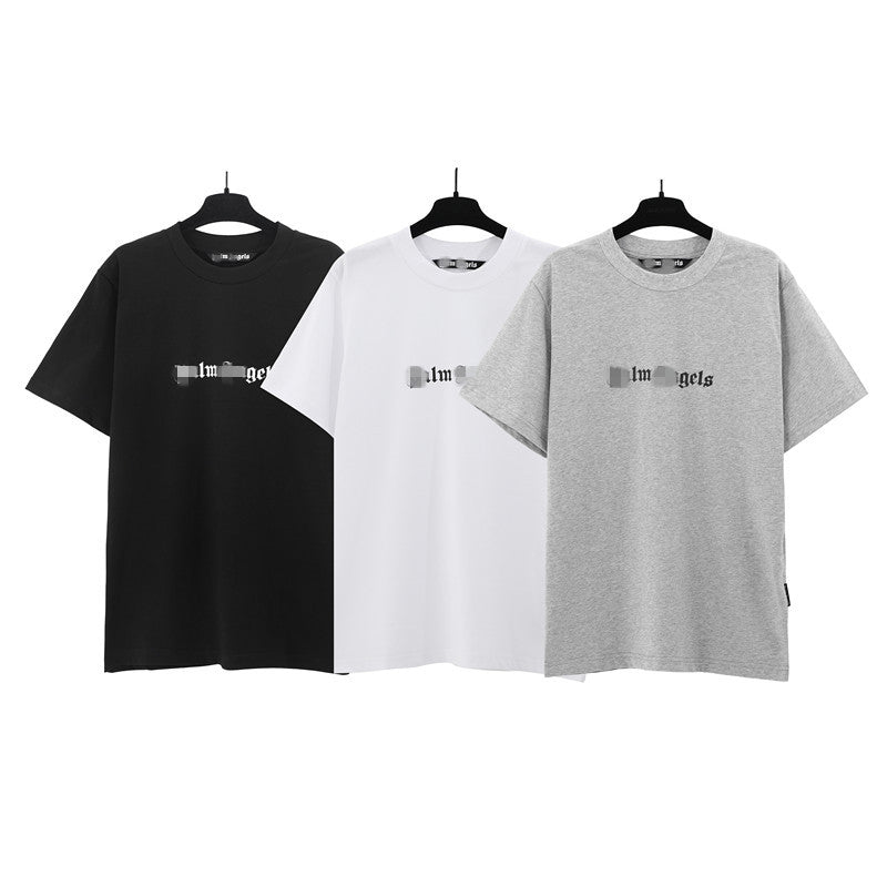 Palm Angels T Shirts Simple Letter Print Short Sleeve T-Shirt