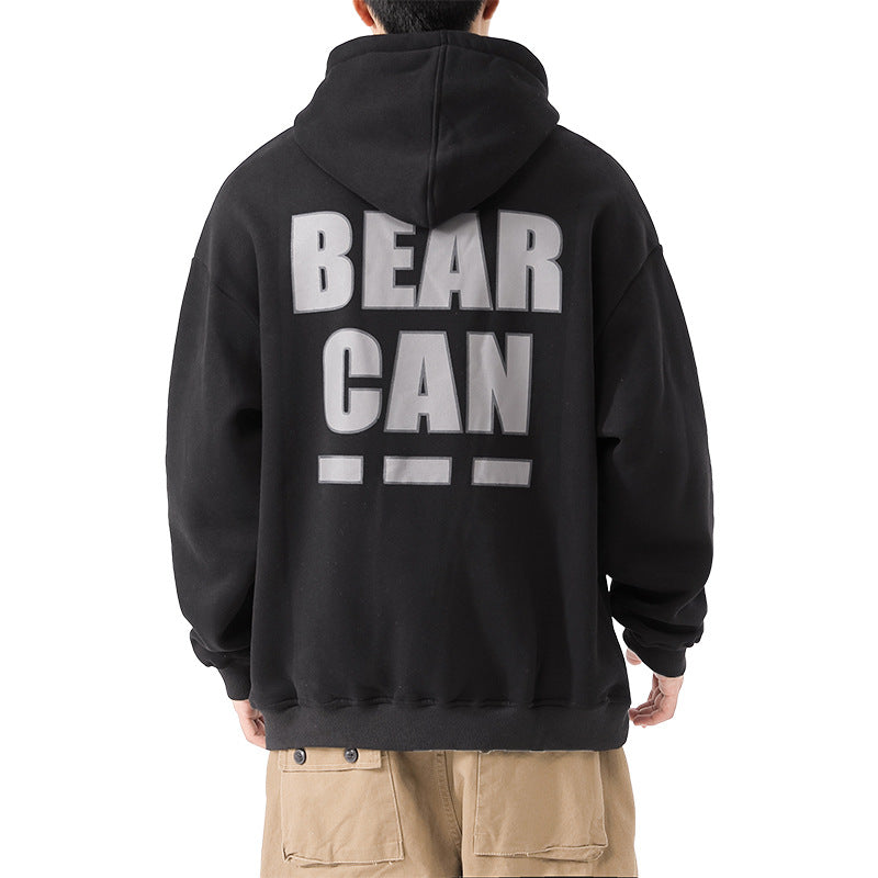 MEN'S Hoodie Velvet Padded Loose Leisure