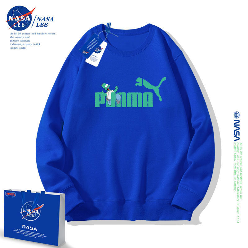 Nasa Children Hoodie Children'S Clothing Autumn Loose Round Neck Sweater