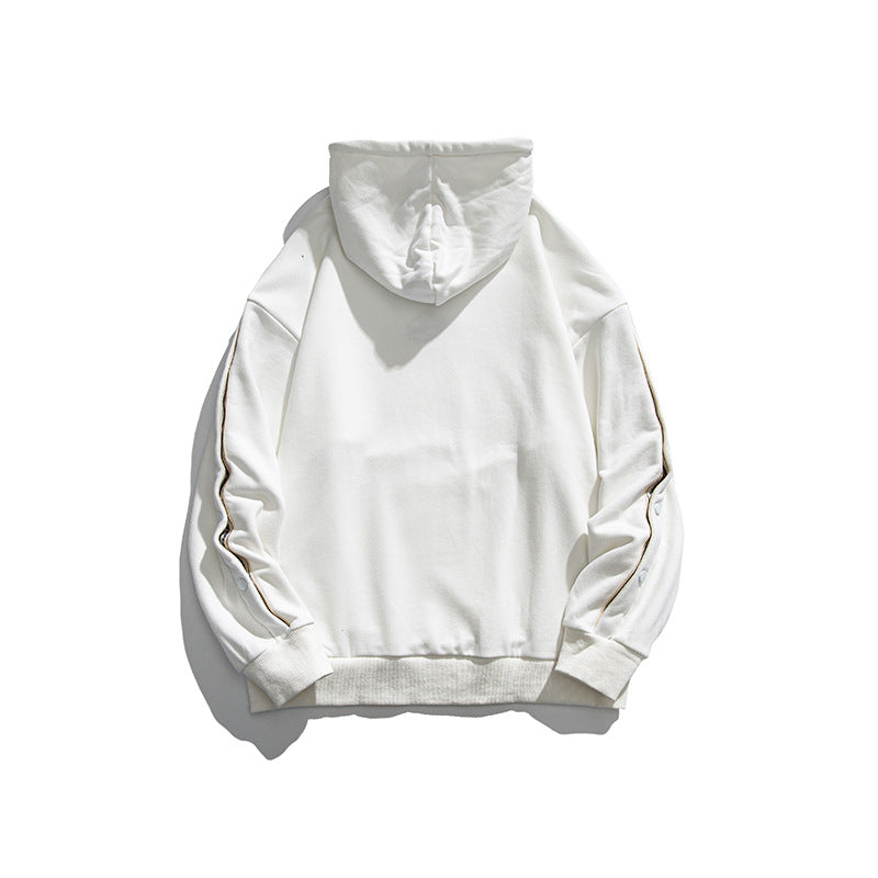 Men's Graphic Hoodies Men's Autumn Trendy Loose Hooded Sweater