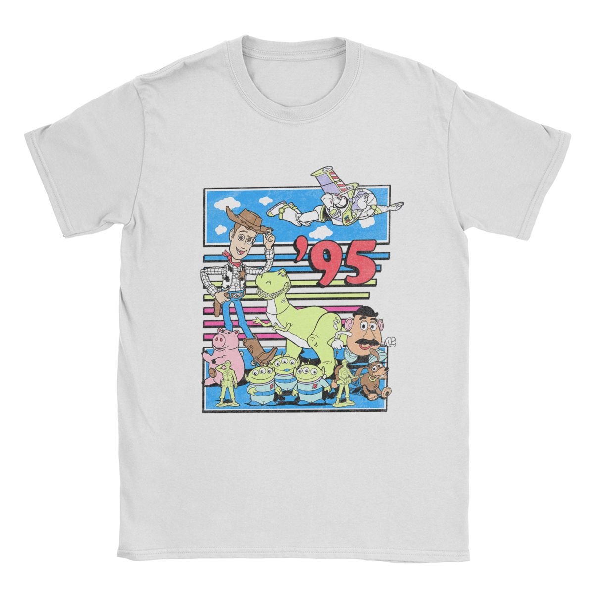 Men Toy Story Friends Since 95 T Shirts Buzz Lightyear
