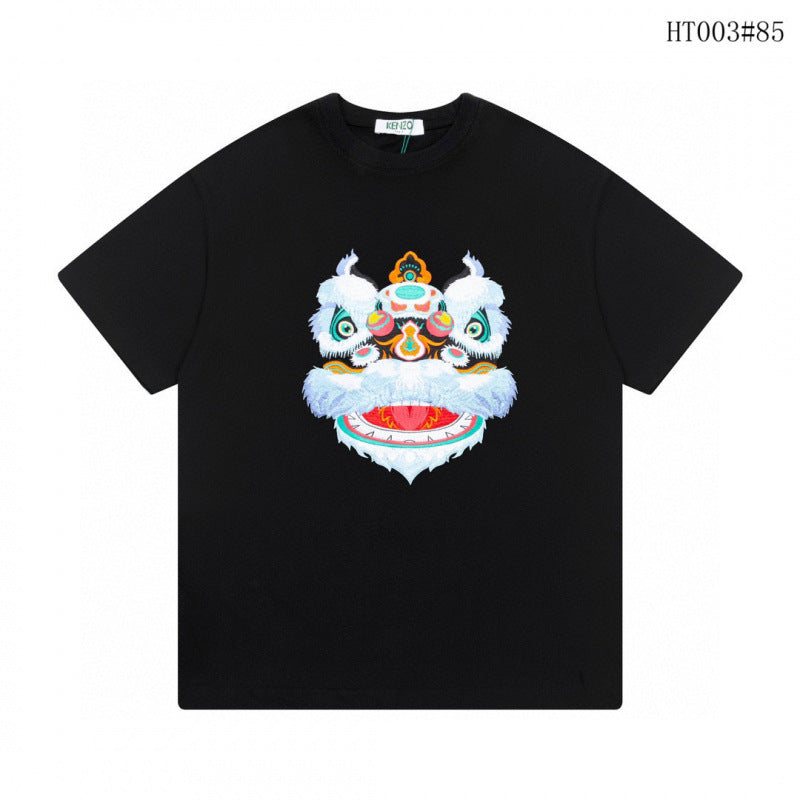 KENZO T Shirt Summer Tiger Head Casual