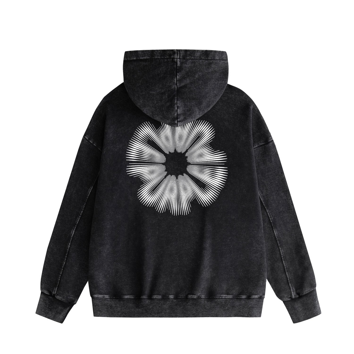 Purple Brand Distressed Hoodie Fashion Old Loose Hooded Sweater