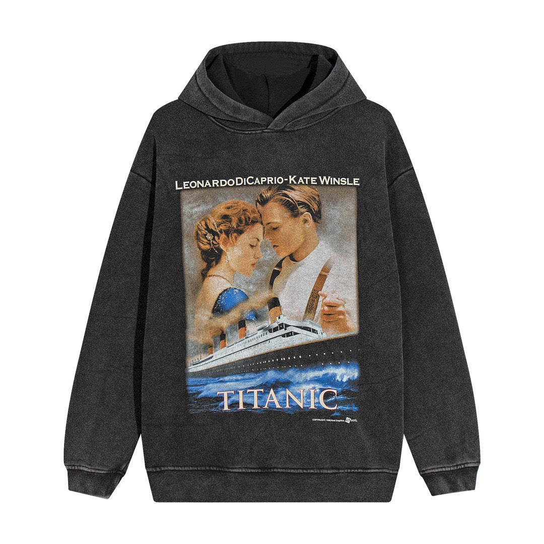 Nirvana Hoodie Fog Style Apollo Kiss Distressed Loose