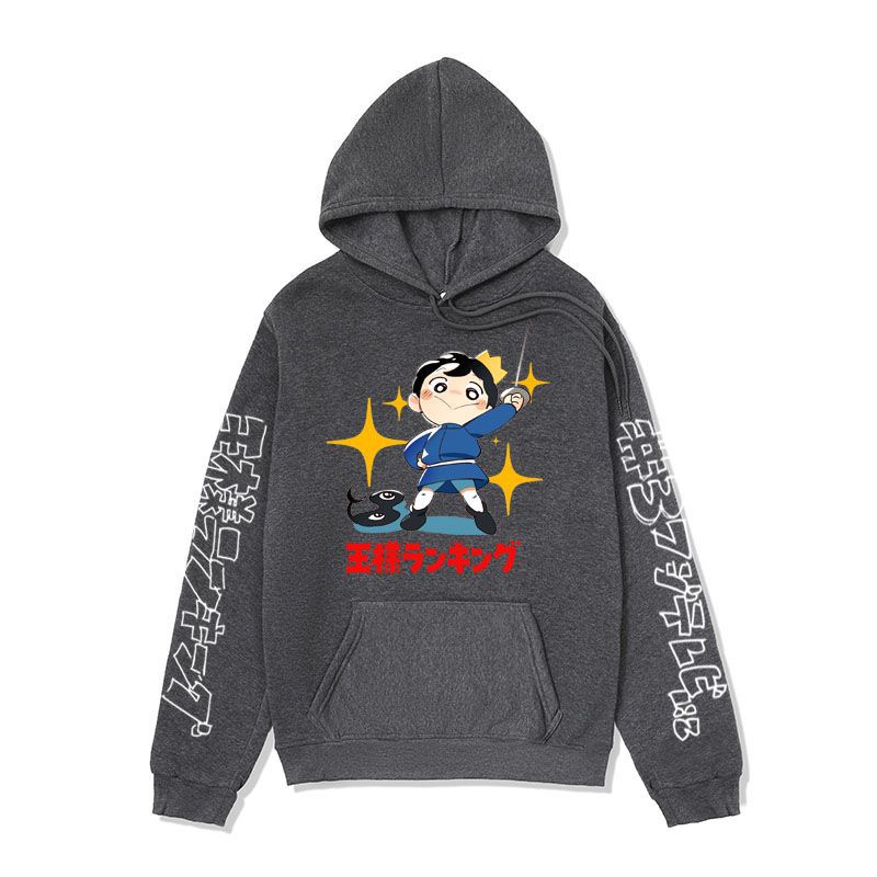 Anime Hoddies King's Ranking Sweatshirt Poji King Print Hoodie