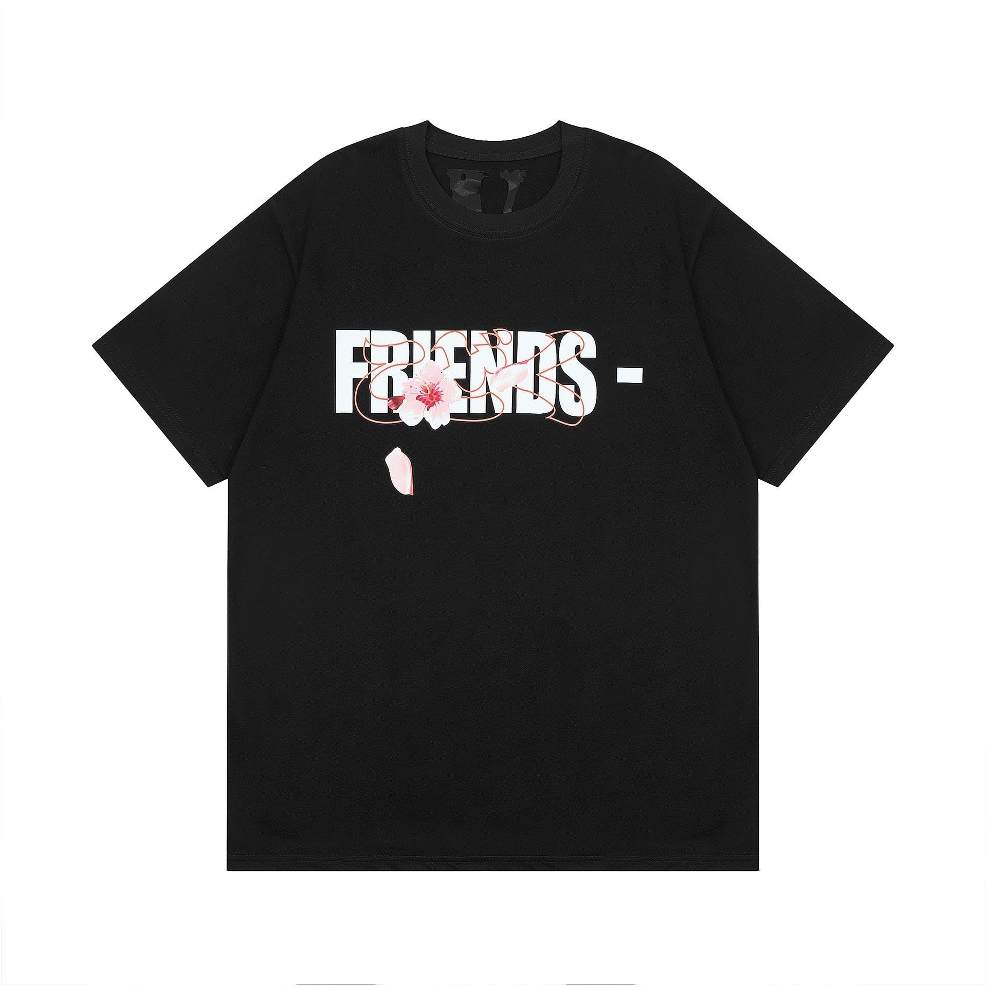 Vlone T Shirt Spring Summer Flower Crew Neck