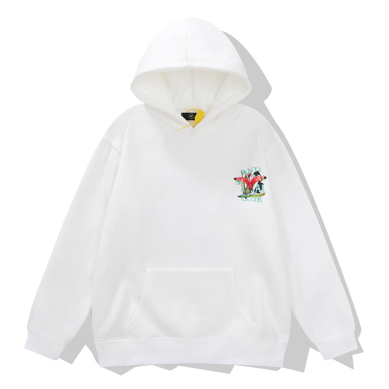 Kanye West Sunday Service Hoodie Flamingo Printing Plus Velvet Pullover Guard