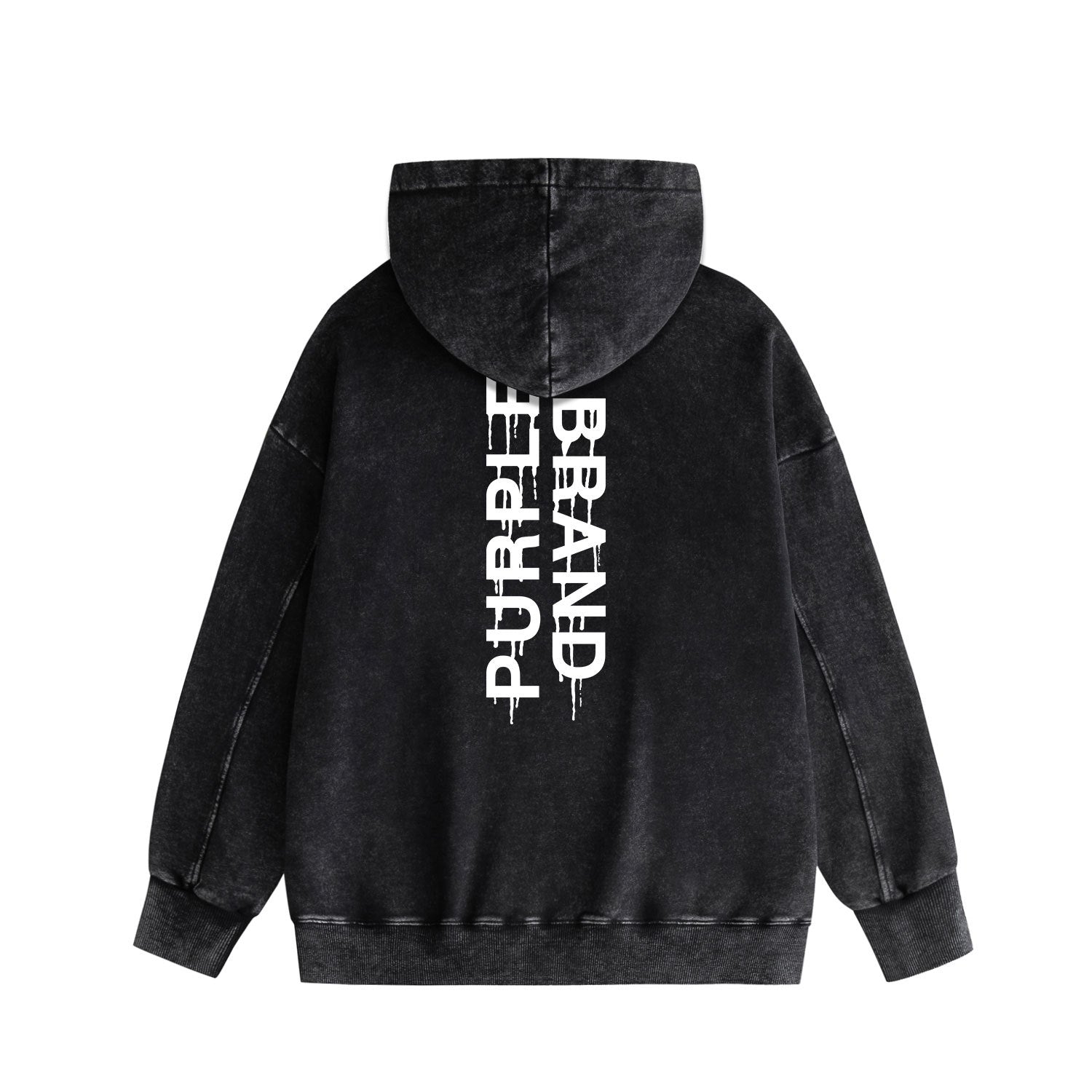 Purple Brand Distressed Hoodie Fashion Old Loose Hooded Sweater