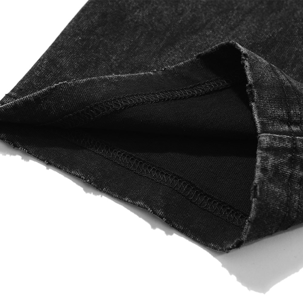 Asap Rocky T Shirts ASAPT Shirt Men's Summer Vintage Wash Short Sleeves