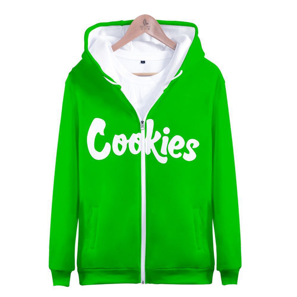 Cookies Hoodie Digital Printing Zipper Sweet Sweater