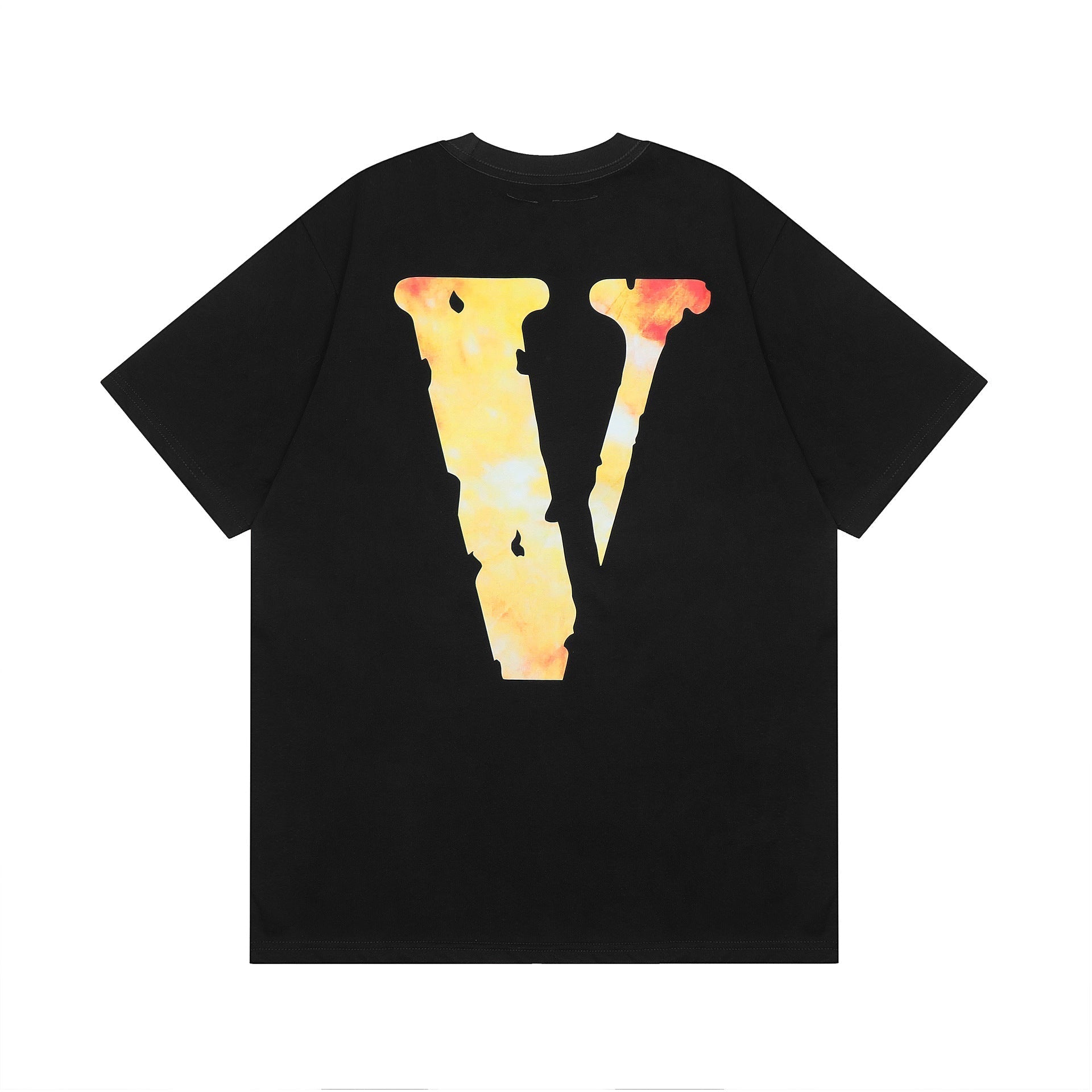 Vlone T Shirt Spring/Summer Pattern Crew Neck Pullover