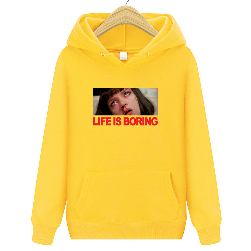 Adolescence Sweatshirt Sweatshirt Printing plus Velvet Hoodie