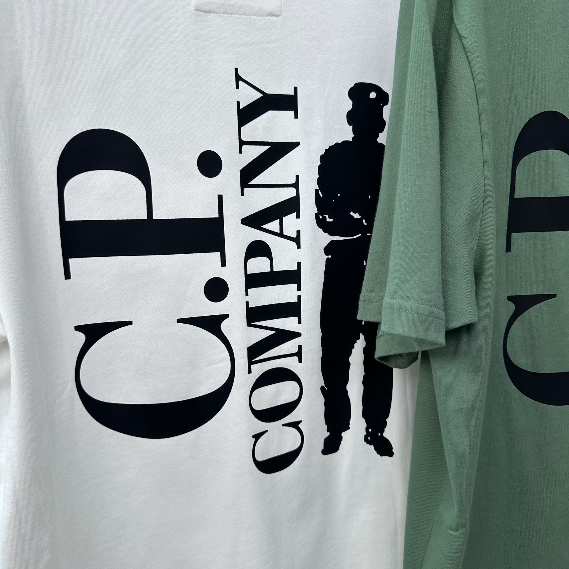 Cp Company T Shirts Embroidery Casual Crew Neck Short Sleeves