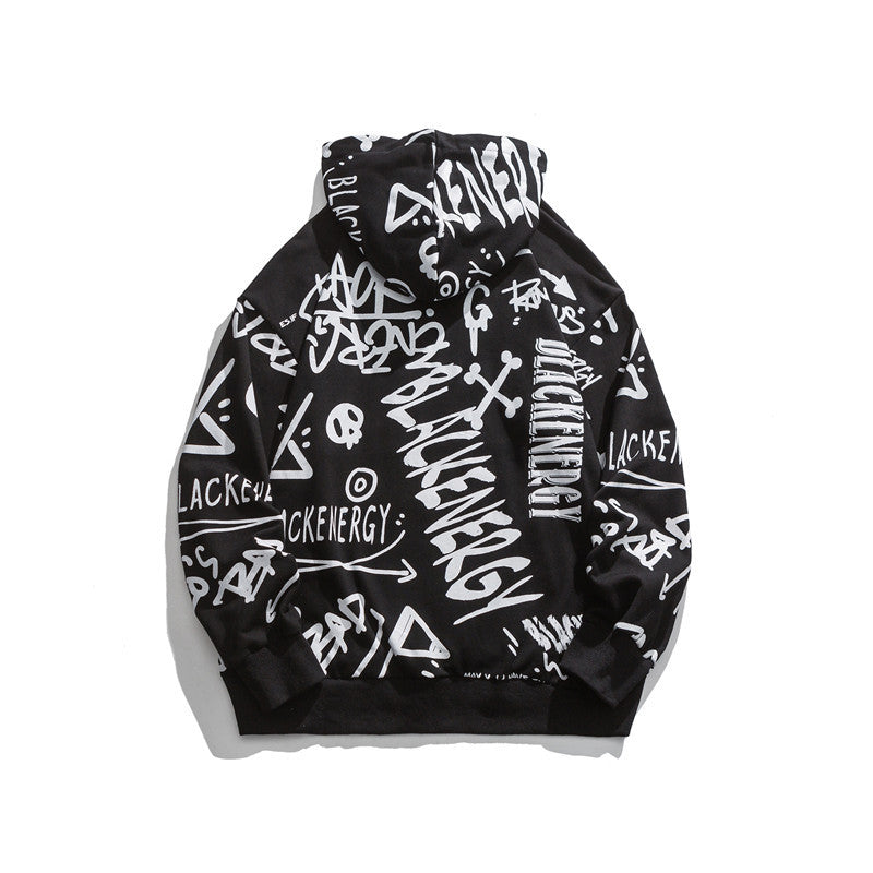 Men's Graphic Hoodies Men's Autumn Casual Hooded Sweater Top