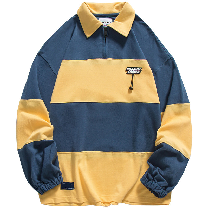 Men Pullover Hoodie Spring Men's Retro Loose All-Match T-shirt