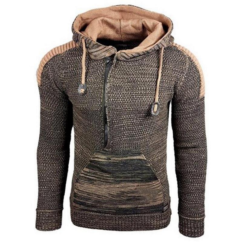 Baja Hoodie Sweater Hooded Pullover Long Sleeve Sweater
