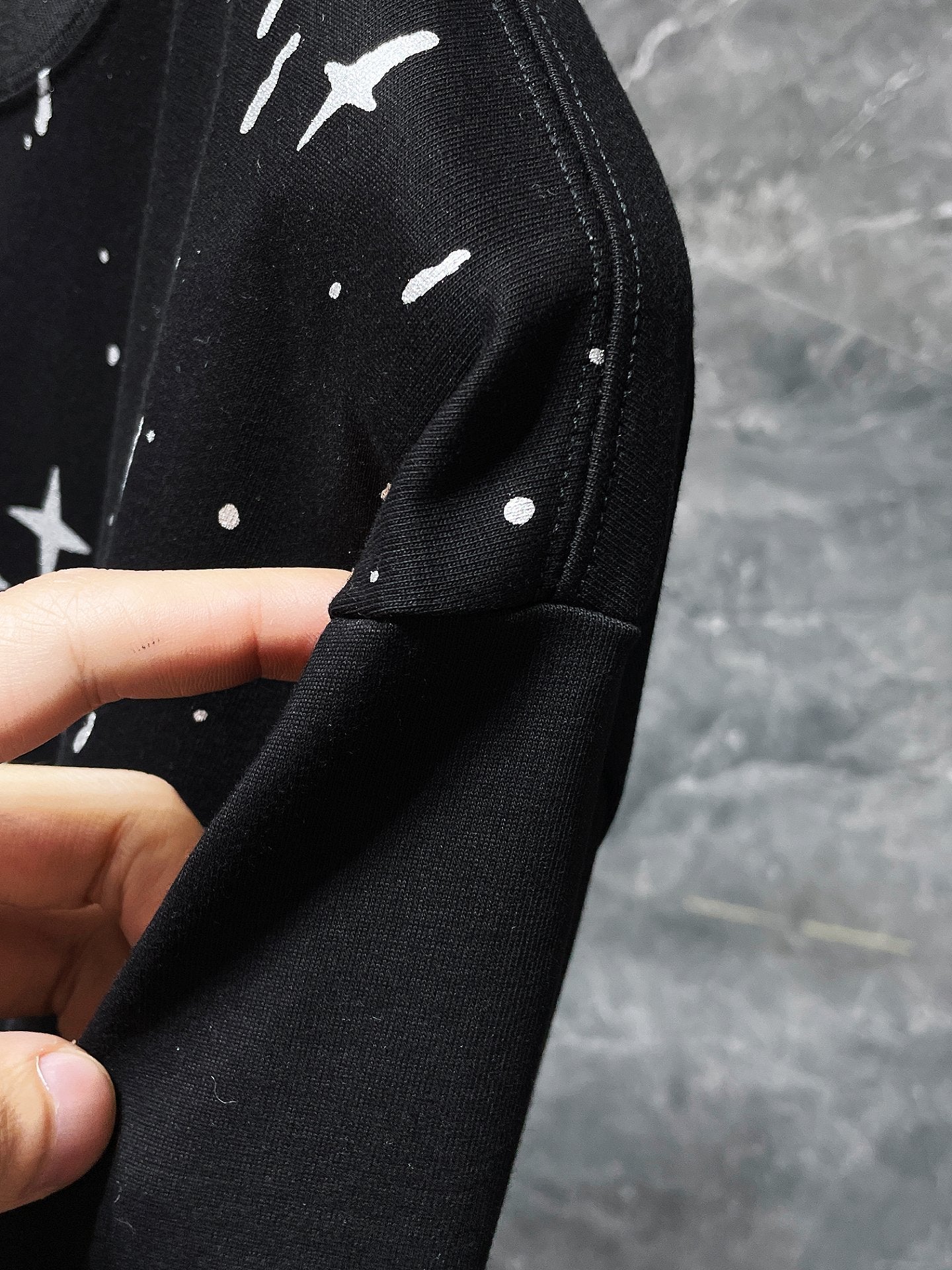 Chh Chrome Hearts T Shirts Sanskrit Star Splashing Ink Casual Sports Men's and Women's Short Sleeve T-Shirts