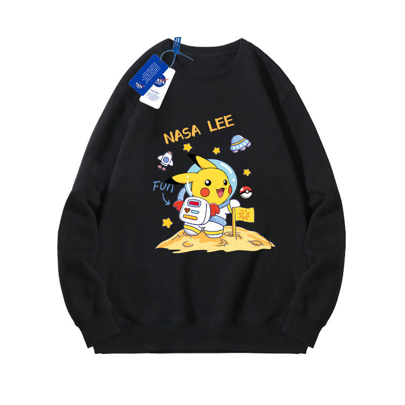 Nasa Children Hoodie Nasa Sweater Children'S Autumn Loose Round Neck