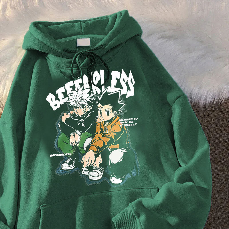 Anime Hoddies Full Time Hunter Couple Autumn and Winter Hoodie