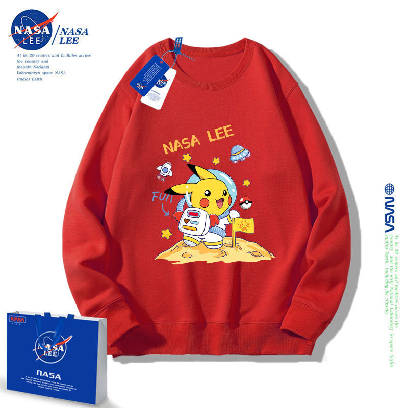 Nasa Children Hoodie Nasa Sweater Children'S Autumn Loose Round Neck