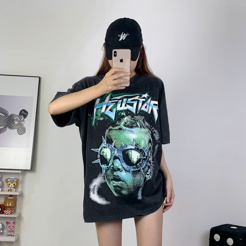 Hellstar T Shirt Casual Loose