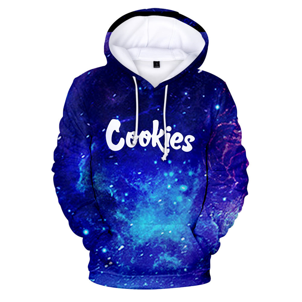 Cookies Hoodie Cookies Starry Sky Digital Printed Hood