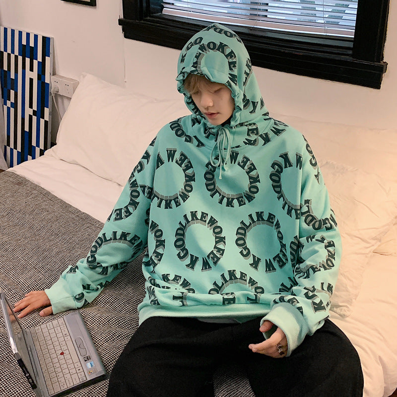 MEN'S Hoodie Hooded Letter-Print