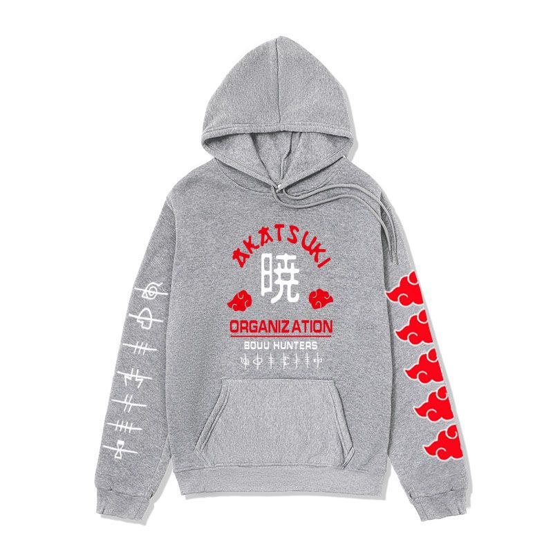 Anime Hoddies Clothing Fire Shadow Tissue Printed Hoodie