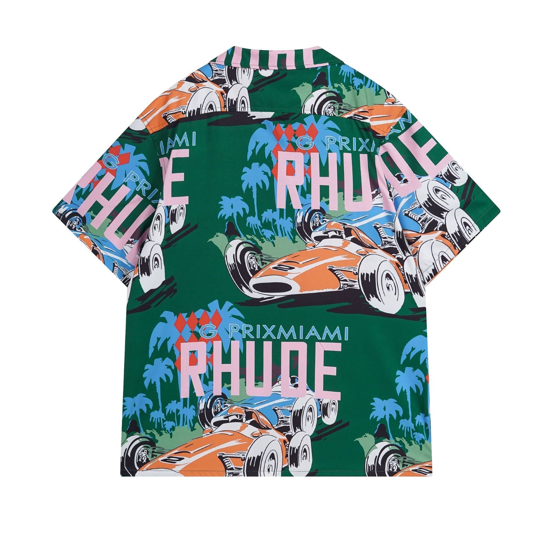 Rhude T Shirt Racing Letter Logo Casual Short Sleeve Shirt, Shorts