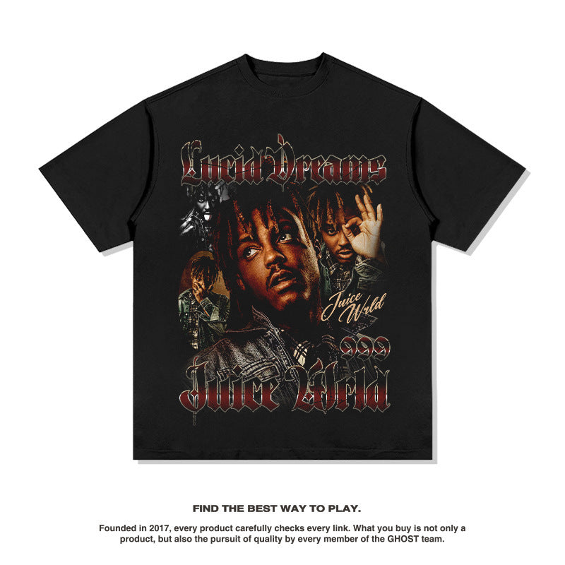 Asap Rocky T Shirts Travis Scott Short Sleeve Eminem ASAP TentacionT-Shirt