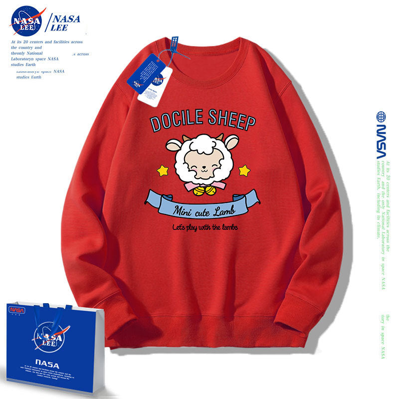 Nasa Children Hoodie Nasa Joint Name Children'S Round Neck Sweater Spring And Autumn Loose