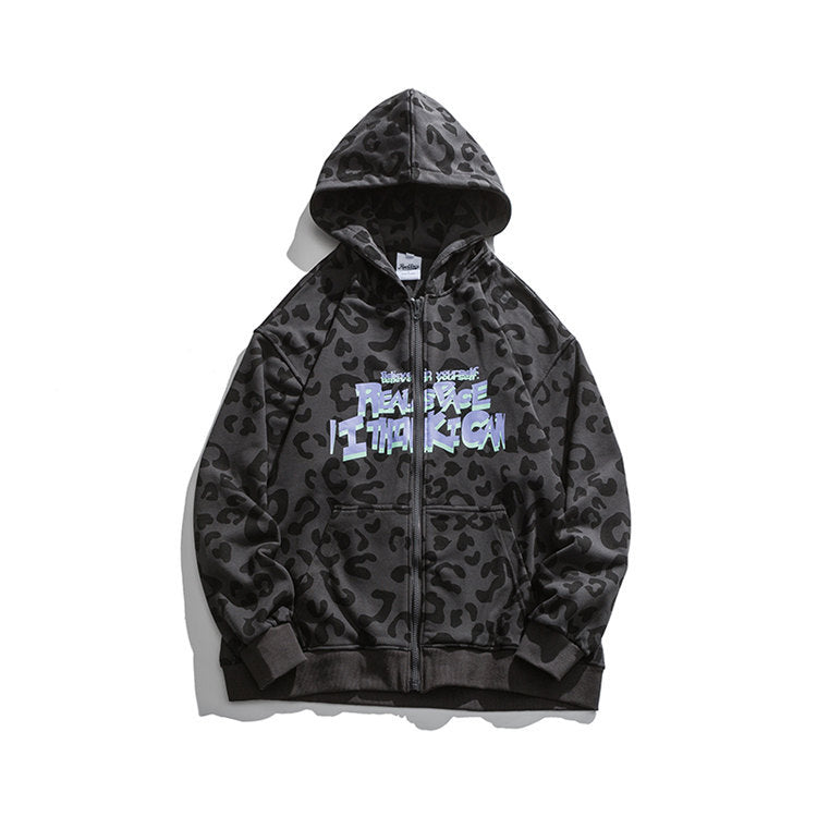 Men Graphic Hoodies Sweater Loose Fashion Coat for Men