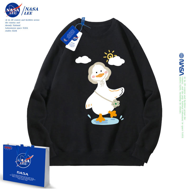 Nasa Children Hoodie Nasa Children'S Round Neck Sweater Girls' Spring And Autumn Loose