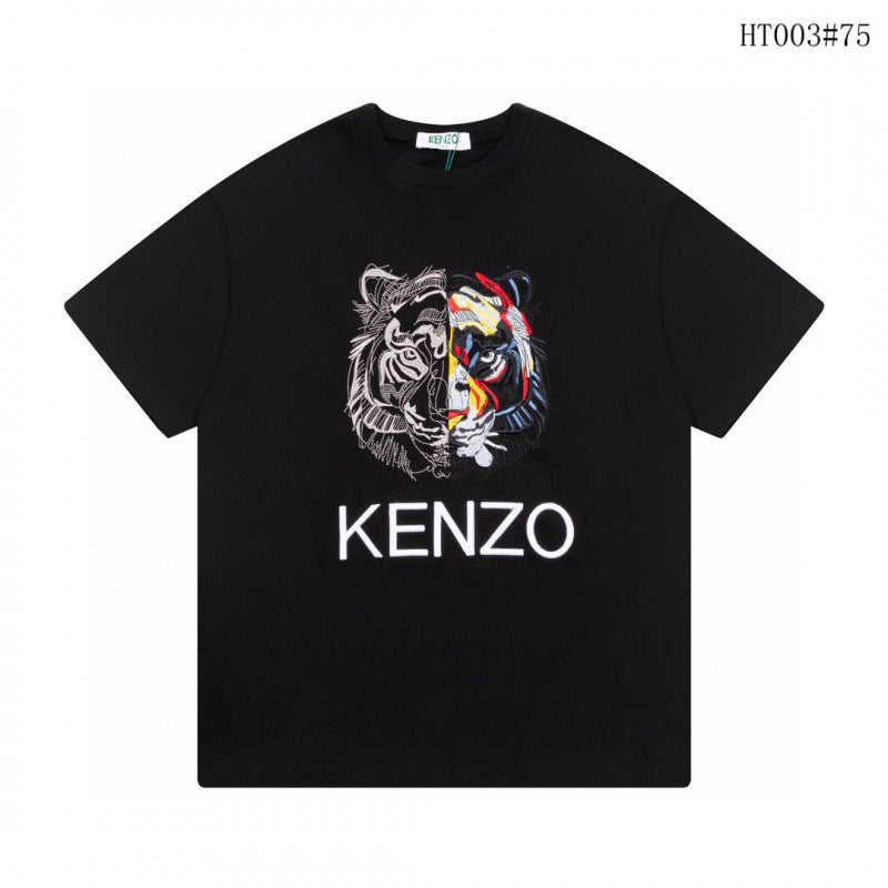 KENZO T Shirt Summer Tiger Head Casual