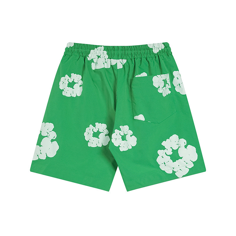 Denim Tears Outfit:T Shirt/Shorts (Separate Purchase Options) Shirt Loose Shorts Men and Women Casual Suit