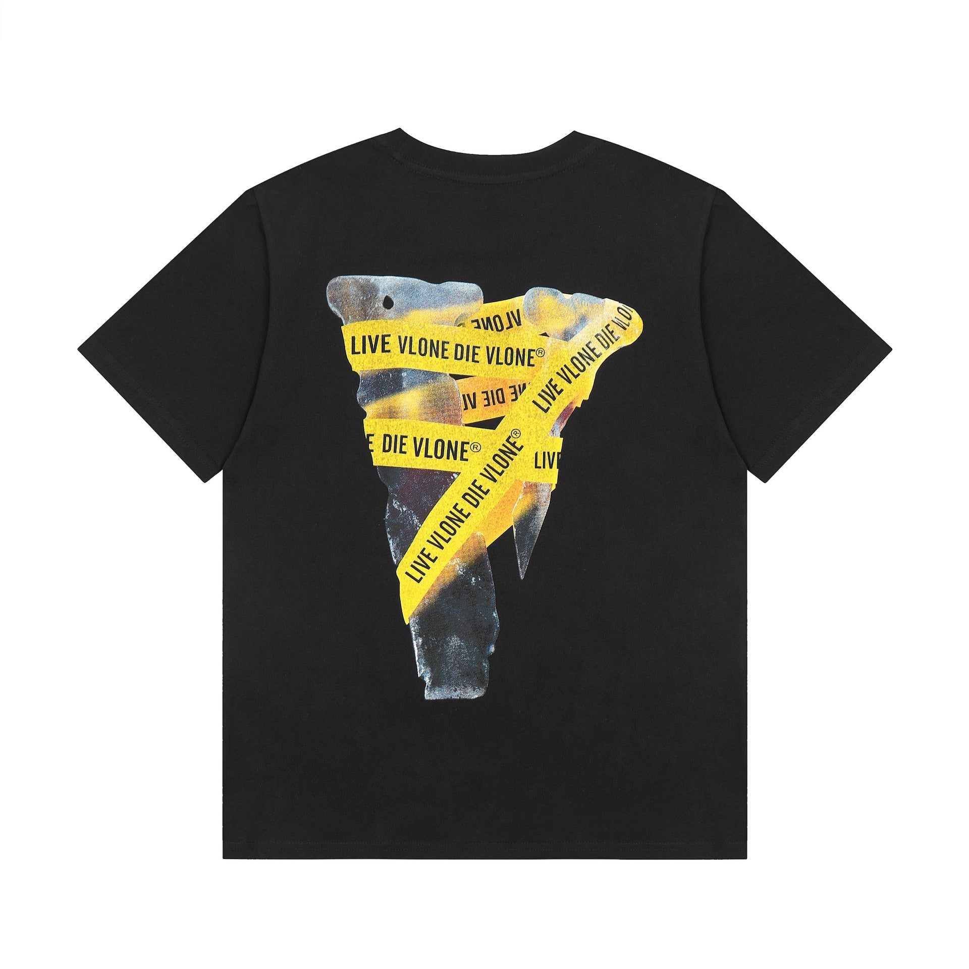 Vlone T Shirt Spring/Summer Tape Pattern
