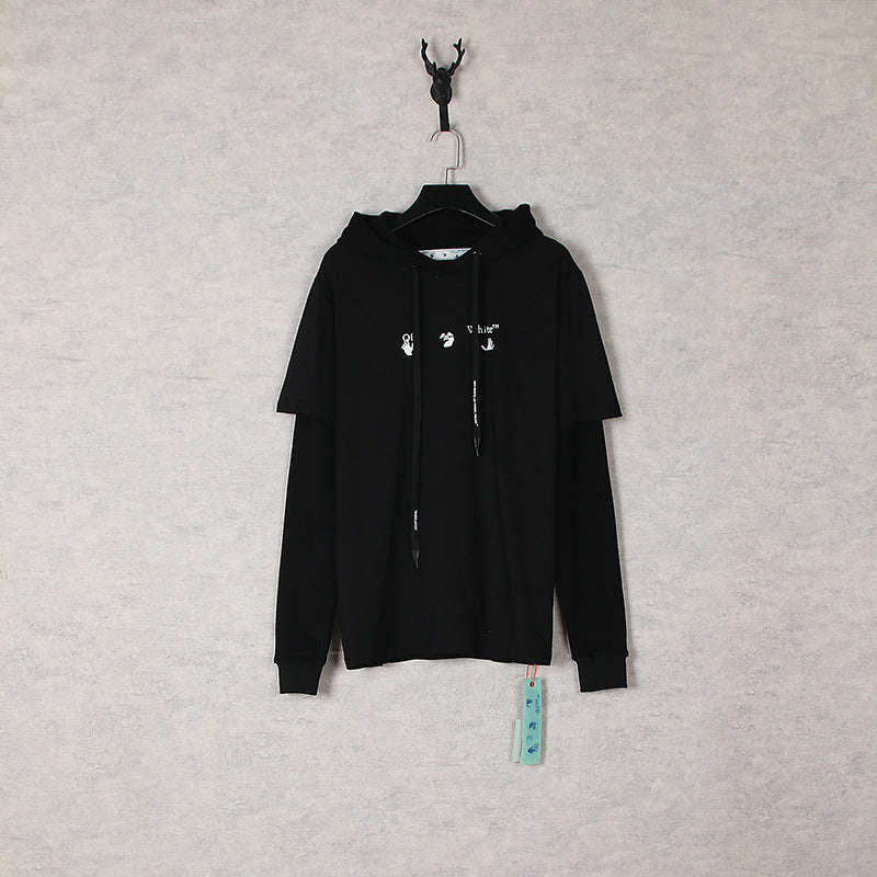 off White Hoodie Melting Arrow Water Drop Printed Hoodie Sweater