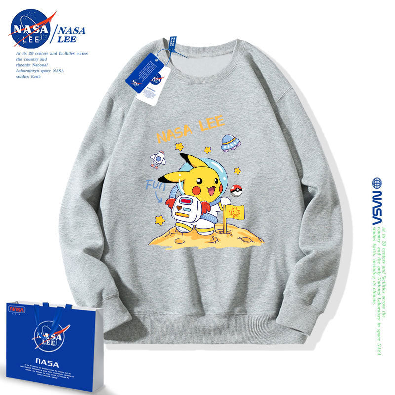 Nasa Children Hoodie Nasa Sweater Children'S Autumn Loose Round Neck