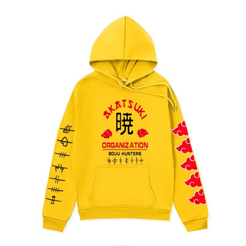 Anime Hoddies Fire Shadow Tissue Printed Hoodie