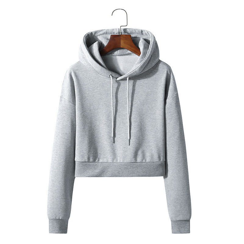 MEN'S Hoodie Exposed Navel Design Short
