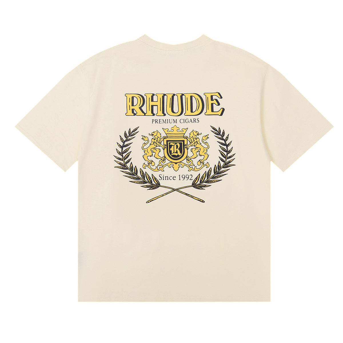 Rhude T Shirt Wheat Ear Badge Short Sleeve T-Shirt