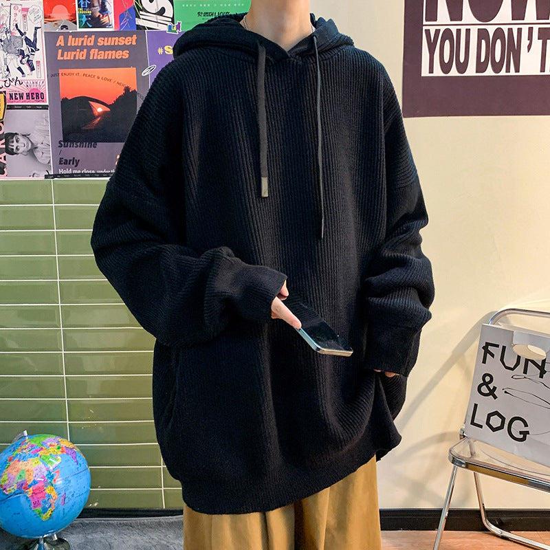 MEN'S Hoodie Sweater Sweater Knitted Cardigan