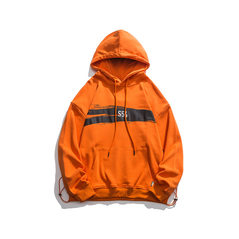 Mens Graphic Hoodies Men's Loose Casual Print Long Sleeve