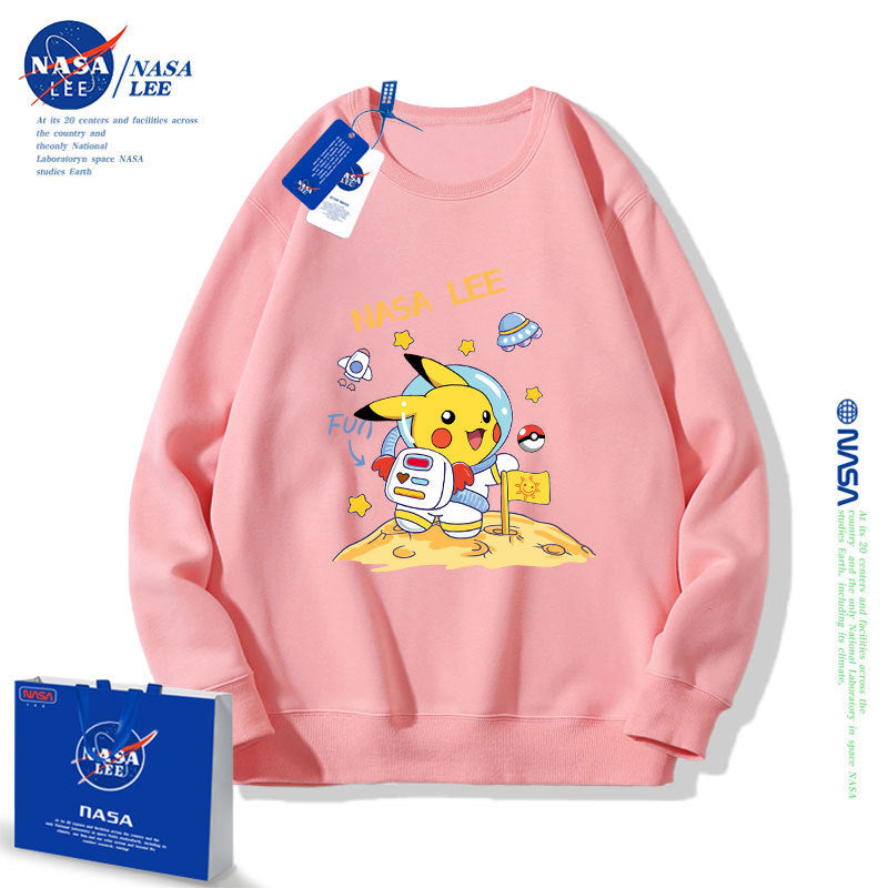 Nasa Children Hoodie Nasa Sweater Children'S Autumn Loose Round Neck