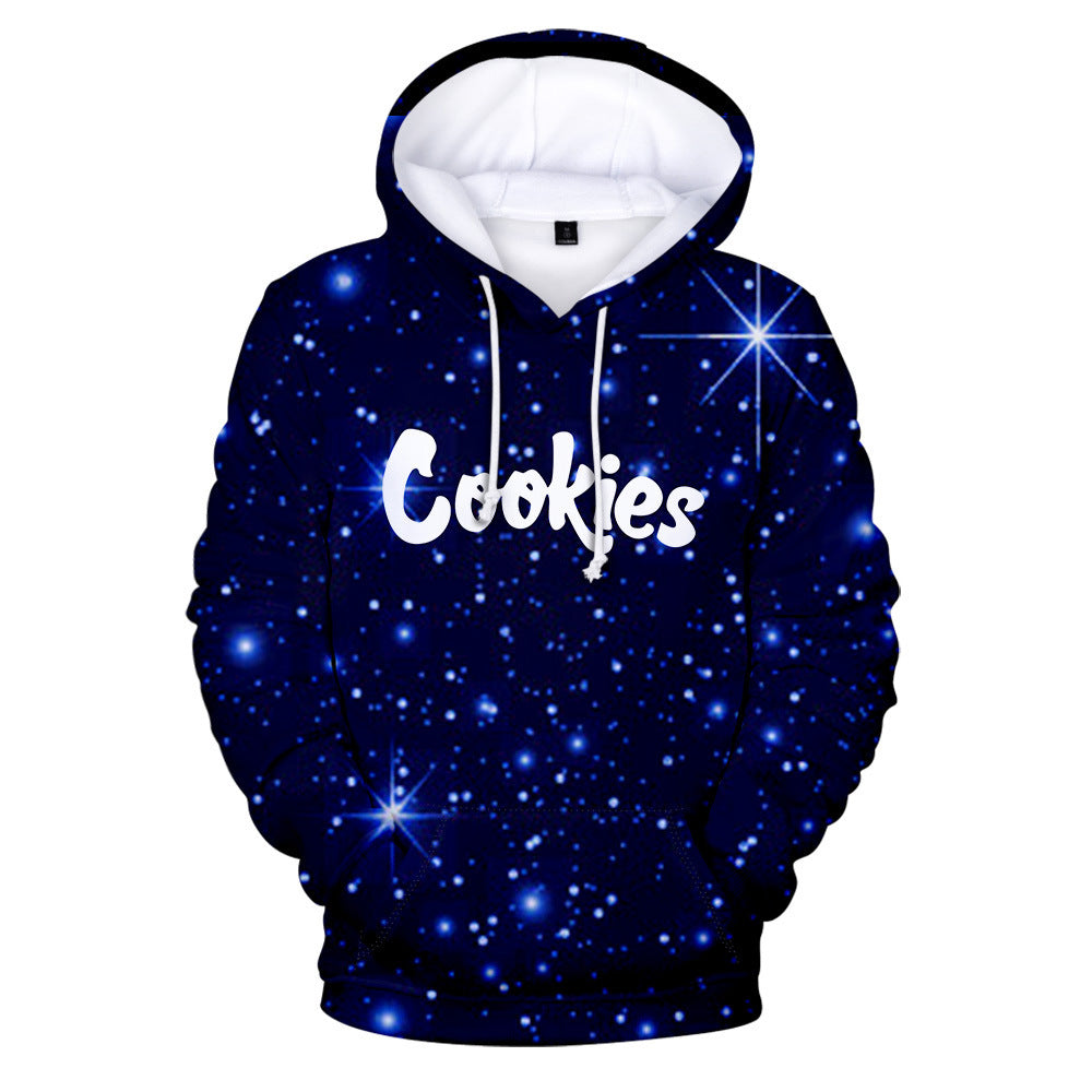Cookies Hoodie Cookies Starry Sky Digital Printed Hood