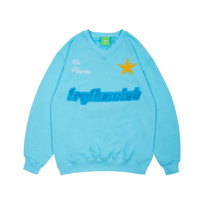 Man Fall Outfits Vintage Casual Hoodie Letter Hip Hop Hooded Sweater