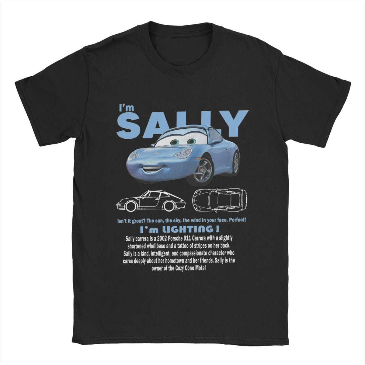 Men's Cars Im Lightning Mcqueen T Shirts  Cotton Tops Crazy