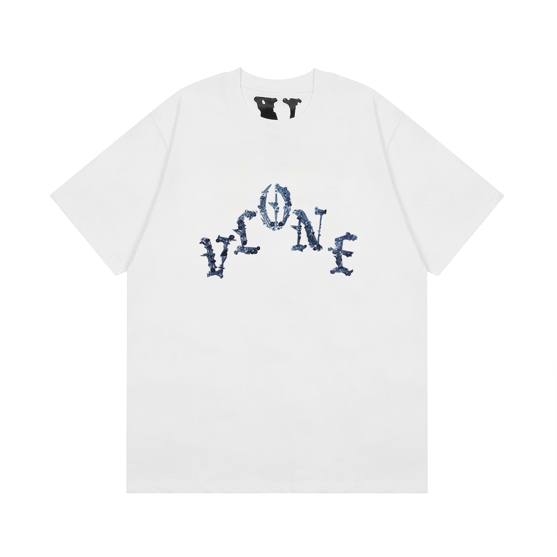 Vlone T Shirt Spring Summer Nails Big V Pattern